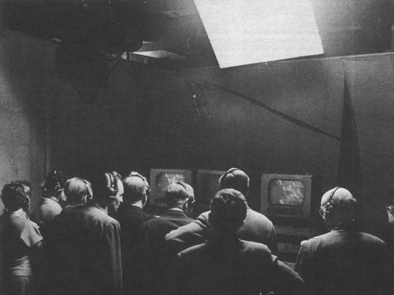 Živý dabing seriálu NDR Vzpoura svědomí v roce 1961.